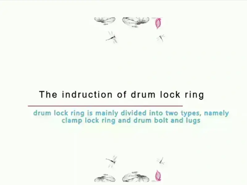 The indruction of drum lock ring
