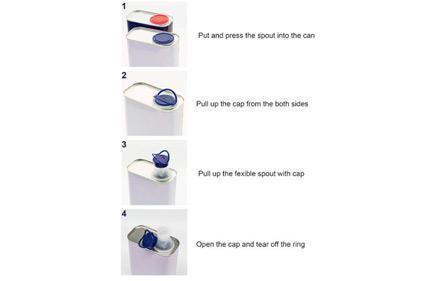 4 Steps To Open The Flex Spout Cap