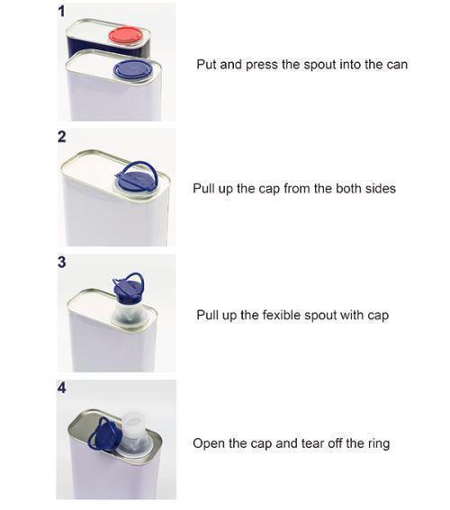 4 Steps To Open The Flex Spout Cap