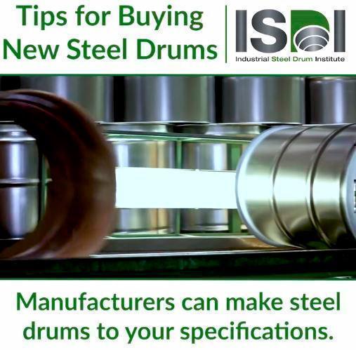 ISDI: What You Should Know When Purchasing New Steel Drums